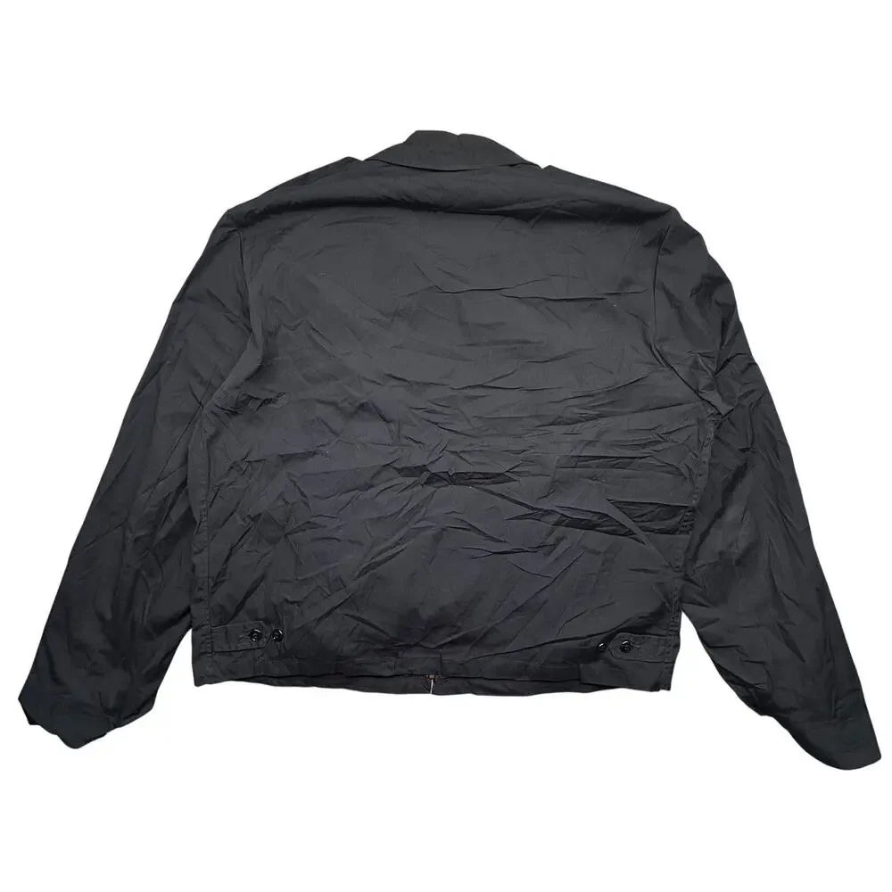 Vintage US Navy USN Creighton Uniform Jacket W/Liner XL Deck Black Bomber